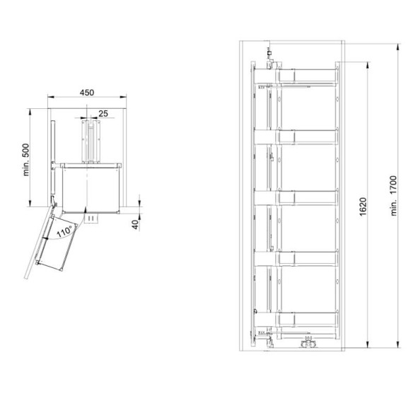 Cargo Maxi FRONT SPACE DUO Rejs classic grafit 450-13914