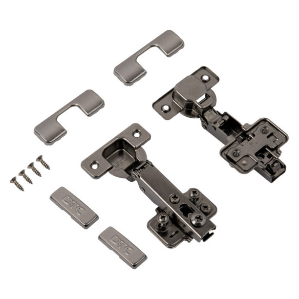 Zawias DTC STYLISH nakładany BLACK SOFT 3D 2szt.