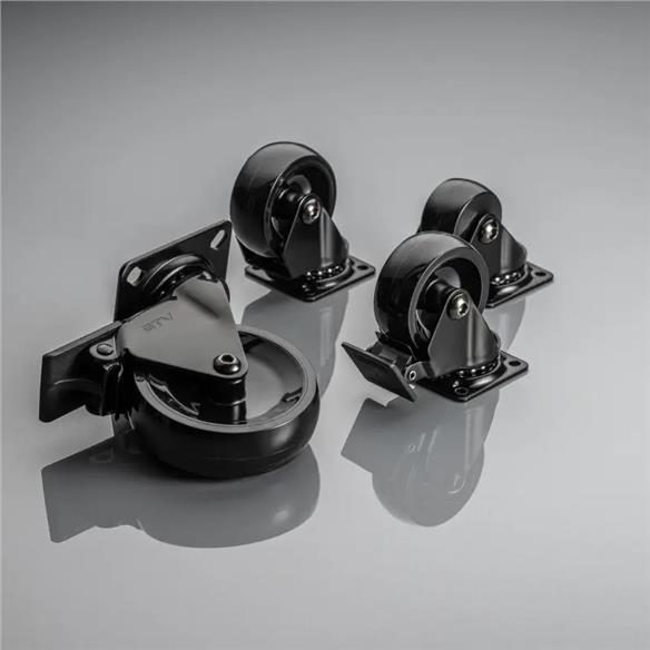 Kółko meblowe CALIBRO GTV fi35 h-50,5 Z HAMULCEM-14334