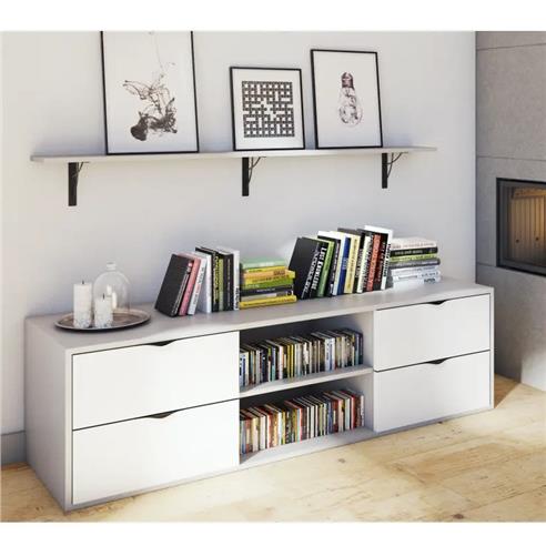 Wspornik półki NEO 18x18 stalowy CZARNY MAT GTV-14406