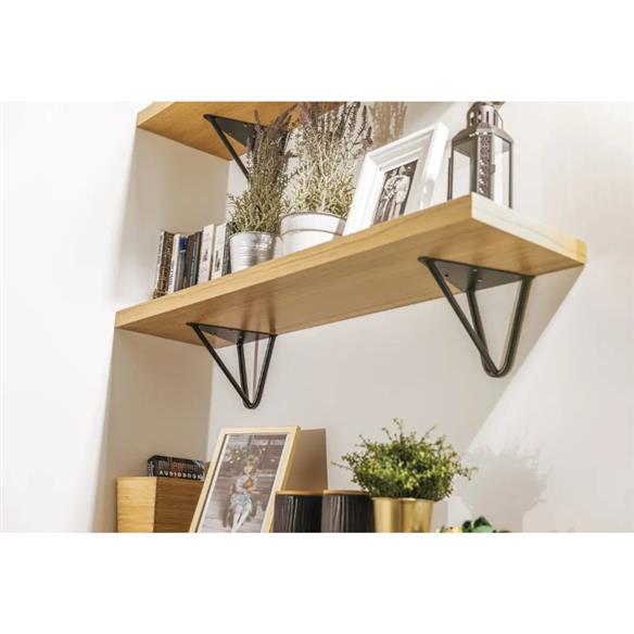 Wspornik półki WIRE 18x16 stalowy CZARNY MAT GTV-14425