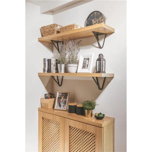 Wspornik półki WIRE 18x16 stalowy CZARNY MAT GTV-14426