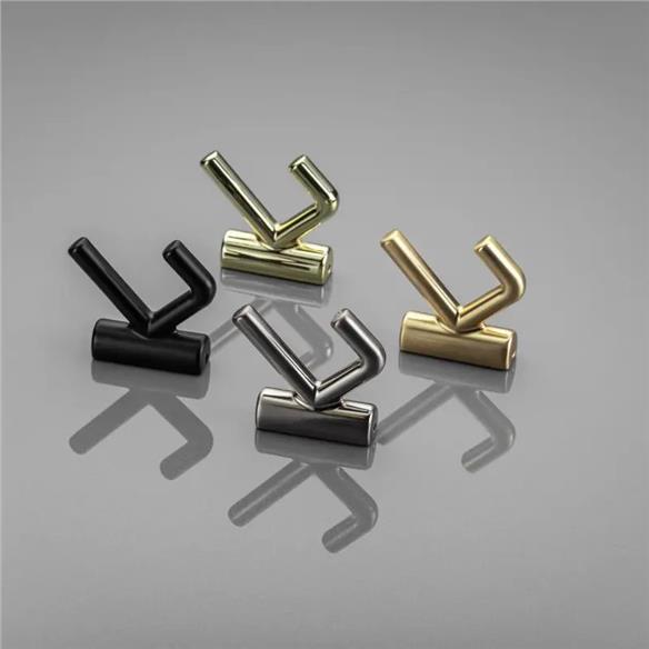 Wieszak meblowy GTV LENS ZŁOTY POŁYSK podwójny-14454