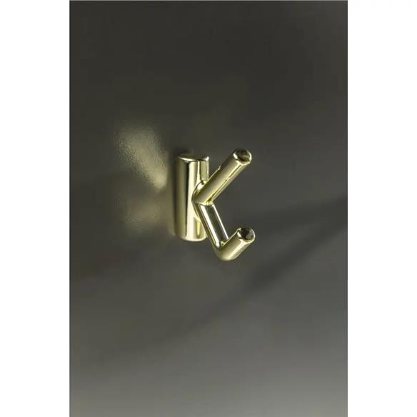 Wieszak meblowy GTV LENS ZŁOTY POŁYSK podwójny-14455