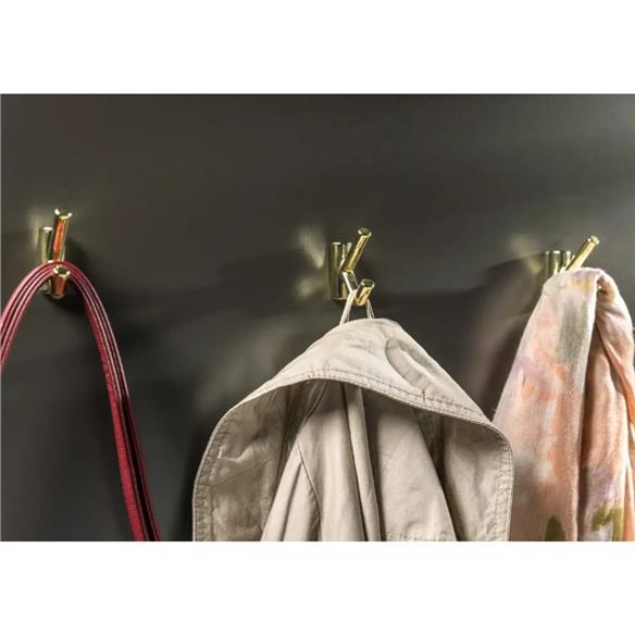 Wieszak meblowy GTV LENS ZŁOTY POŁYSK podwójny-14456