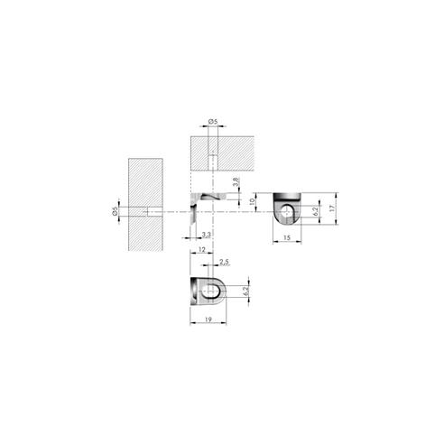 Złącze kątownik dociągający PULL-IN IF 100szt.-14480