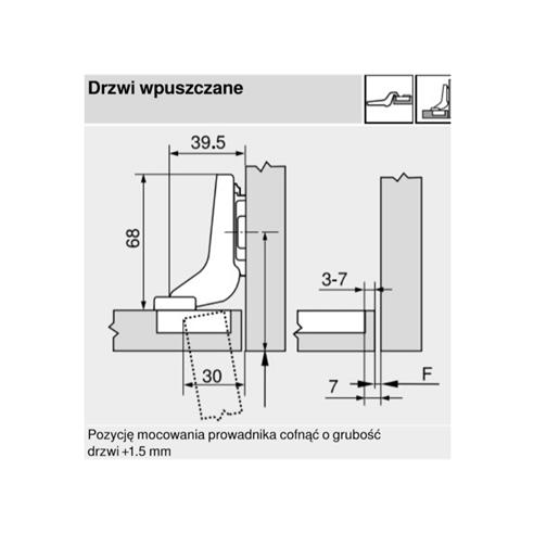 BLUM zawias 110° wpuszczany CLIPTOP blumotion-4513