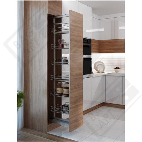 Cargo MIDI 30cm 1400-1700mm 5 półek CHROM AMIX-14562