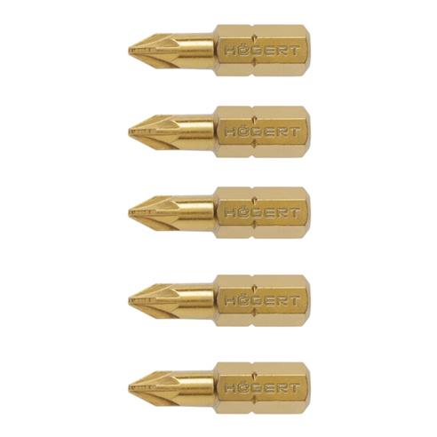 BIT azotek tytanu PZ1 25mm 1/4 Hogert - 5szt.-14673
