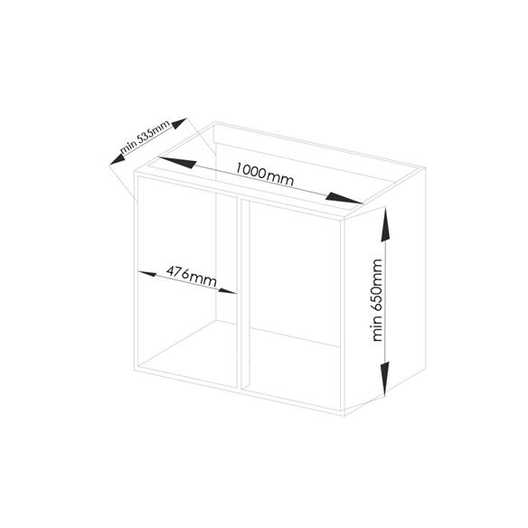 Cargo NERKA corner LEWY 600mm CICHY DOMYK ML-14753