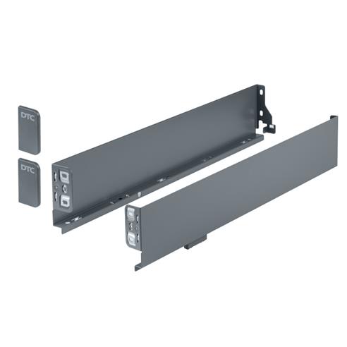 Boki prowadnic dolnych PUREBOX 84/500mm ANTRACYT-14858