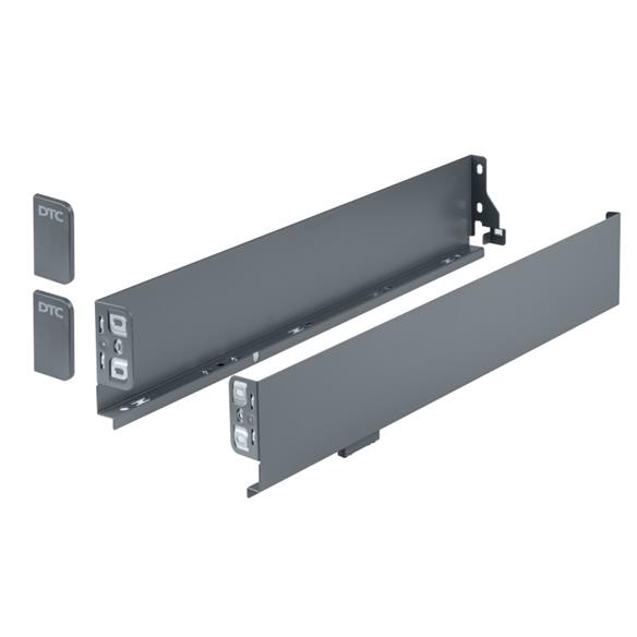 Boki prowadnic dolnych PUREBOX 84/500mm ANTRACYT-14858