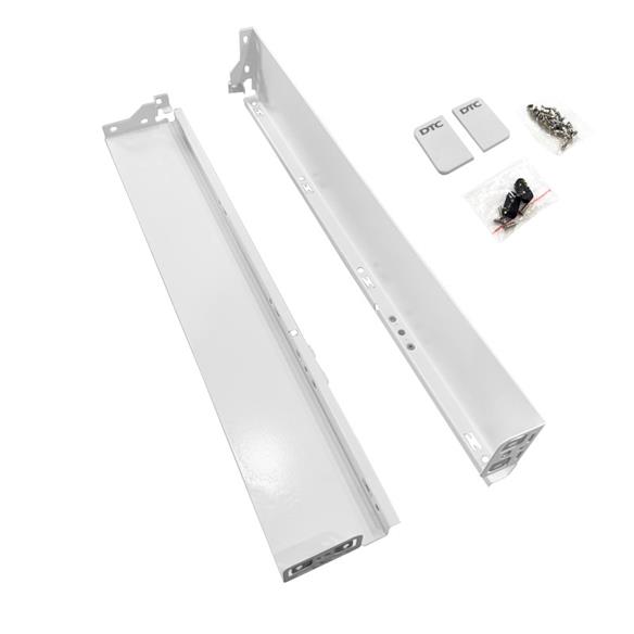 Boki prowadnic dolnych PUREBOX 84/500mm BIAŁY MAT-14861