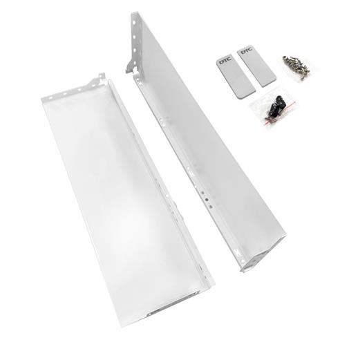 Boki prowadnic dolnych PUREBOX 159/450mm BIAŁY MAT-14871