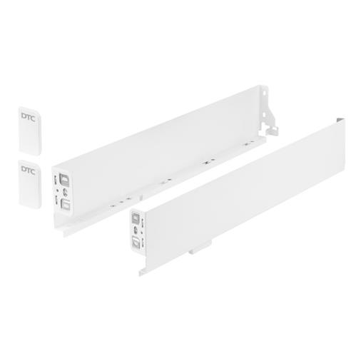 Boki prowadnic dolnych PUREBOX 84/300mm BIAŁY MAT-15445