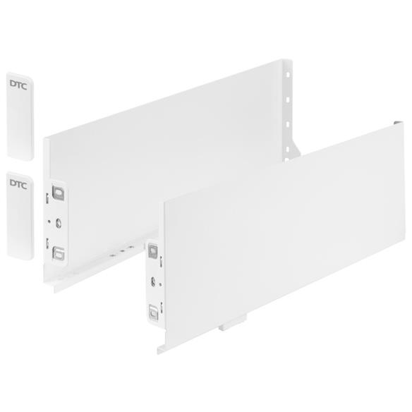 Boki prowadnic dolnych PUREBOX 159/300mm BIAŁY MAT-15490