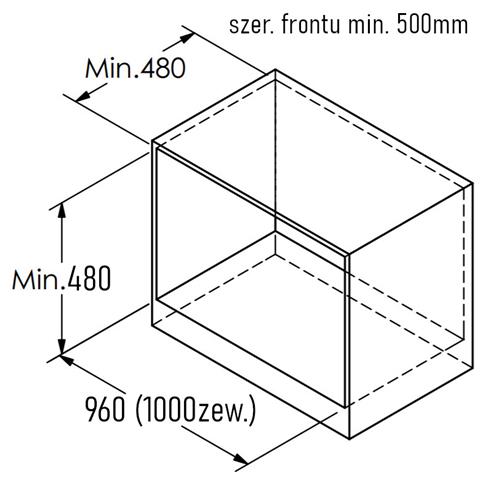 Cargo Magic Corner PRZESUWNY 1000 grafit L/P-15873