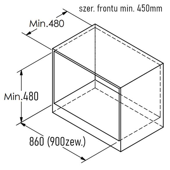Cargo Magic Corner PRZESUWNY 900 chrom L/P-15865