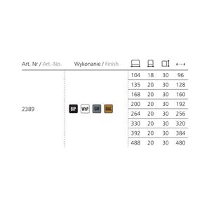 Uchwyt meblowy Schwinn 2389 96mm CZARNY PÓŁMAT-15935 2