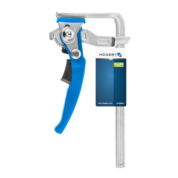 Ścisk stolarski dźwigniowy 160mm - Hogert-16338