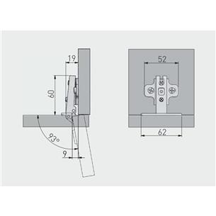 Zawias GTV nakładany sprężyna slide-on BEZ EURO-16848 2
