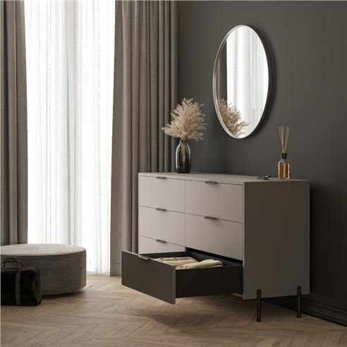 Nóżka meblowa CZARNY Ronda GTV 180mm fi25-17034